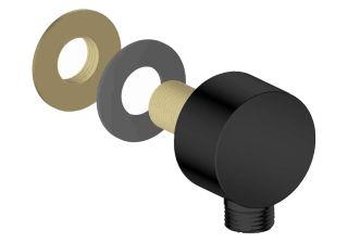 Шланговое подсоединение Aquatek AQ2454MB чёрный матовый